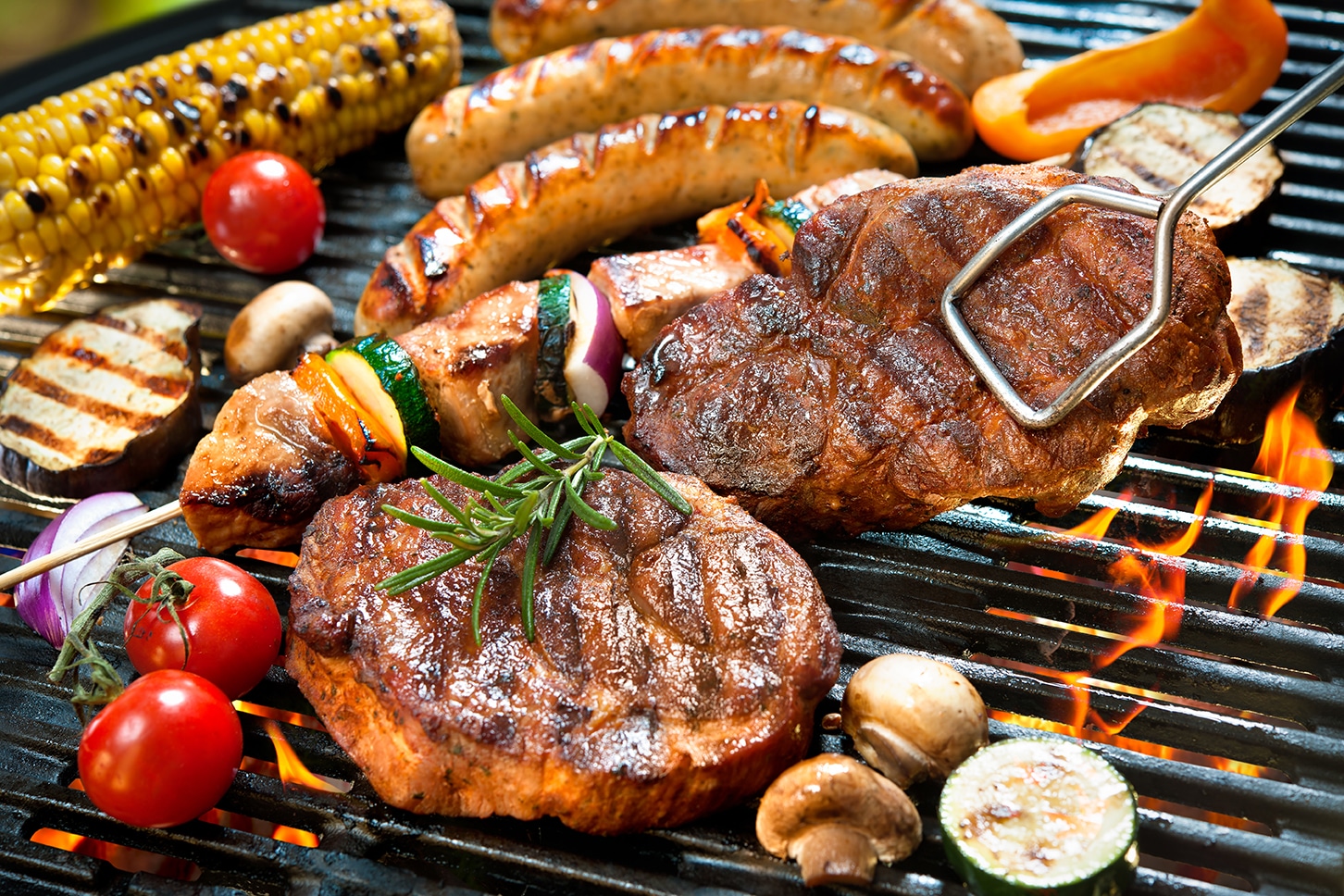 Barbecue voor een groep bij Pieter Poot